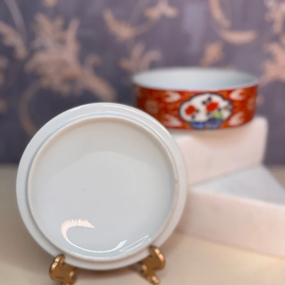 Vintage Estate Takahashi Imari Porcelain Trinket Box